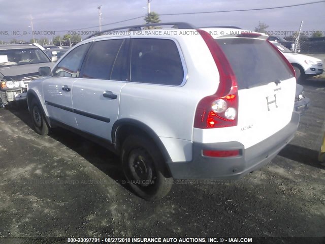 YV4CZ592261267242 - 2006 VOLVO XC90 WHITE photo 3