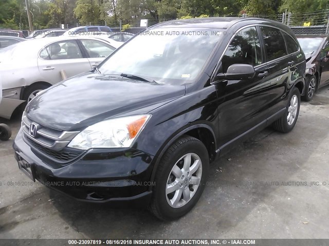 5J6RE3H42BL029111 - 2011 HONDA CR-V SE BLACK photo 2