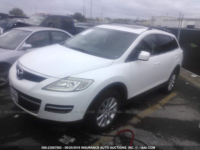 JM3TB28A380124928 - 2008 MAZDA CX-9 WHITE photo 2