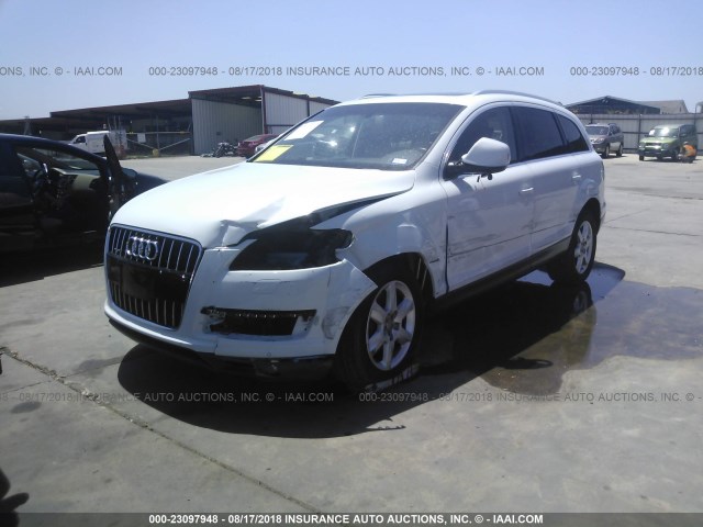 WA1LGAFE4DD008774 - 2013 AUDI Q7 PREMIUM PLUS WHITE photo 2