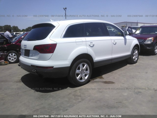 WA1LGAFE4DD008774 - 2013 AUDI Q7 PREMIUM PLUS WHITE photo 4