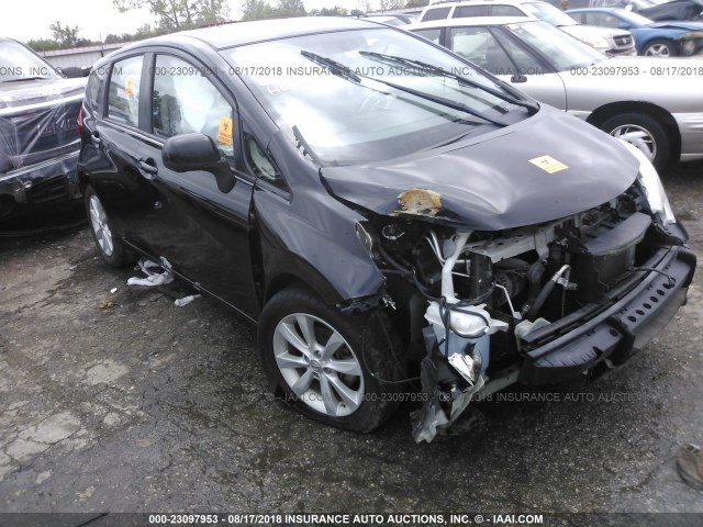 3N1CE2CP9EL356429 - 2014 NISSAN VERSA NOTE S/S PLUS/SV/SL BLACK photo 1