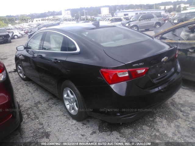 1G1ZB5ST0HF180393 - 2017 CHEVROLET MALIBU LS Qara foto 3