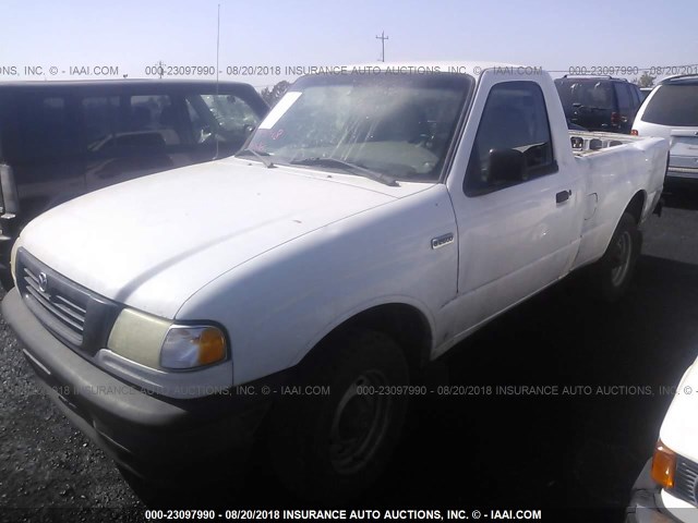 4F4YR12C8YTM21567 - 2000 MAZDA B2500 WHITE photo 2