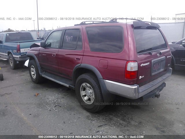 JT3HN86R7X0202017 - 1999 TOYOTA 4RUNNER SR5 MAROON photo 3