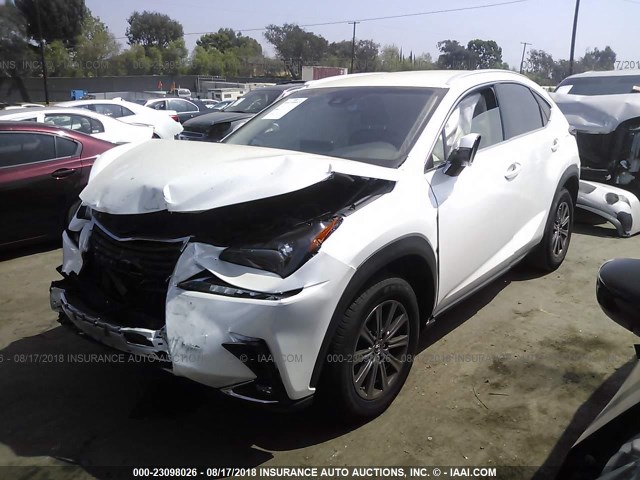 JTJYARBZ6J2108111 - 2018 LEXUS NX 300/BASE/F SPORT WHITE photo 2