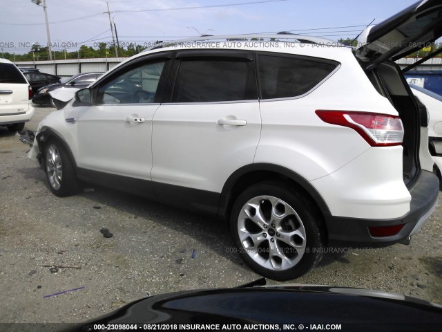 1FMCU0J90DUB50764 - 2013 FORD ESCAPE TITANIUM WHITE photo 3