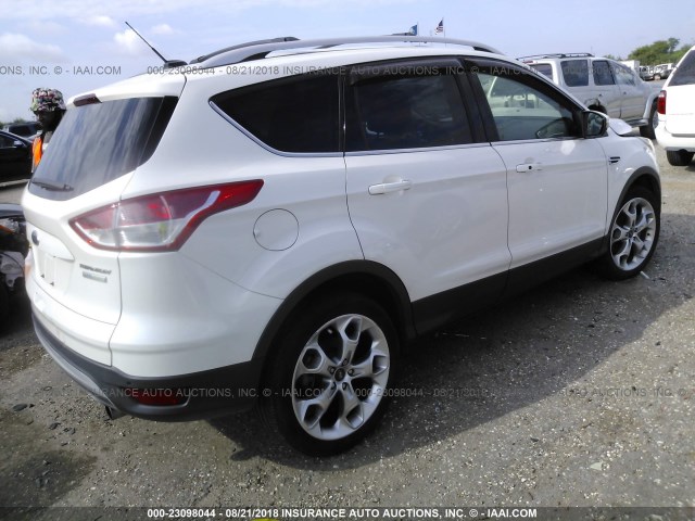 1FMCU0J90DUB50764 - 2013 FORD ESCAPE TITANIUM WHITE photo 4