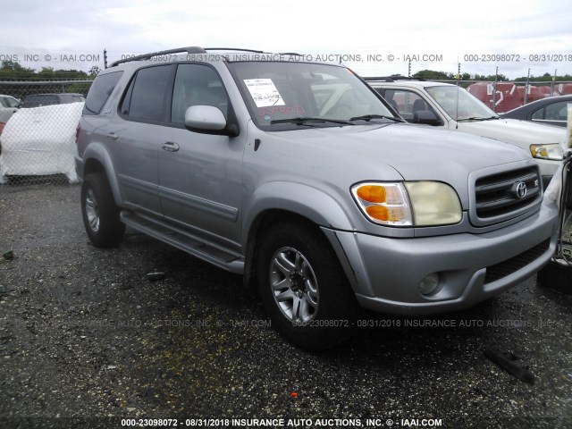 5TDBT44A93S200791 - 2003 TOYOTA SEQUOIA SILVER photo 1