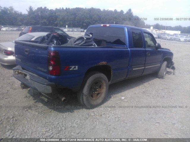 1GCEK19T83E334805 - 2003 CHEVROLET SILVERADO K1500 BLUE photo 4