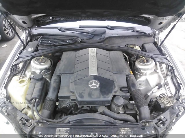 WDBNG70J52A288886 - 2002 MERCEDES-BENZ S 430 SILVER photo 10