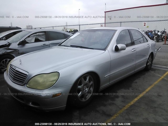 WDBNG70J52A288886 - 2002 MERCEDES-BENZ S 430 SILVER photo 2