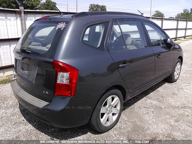 KNAFG525387132259 - 2008 KIA RONDO LX/EX GRAY photo 4