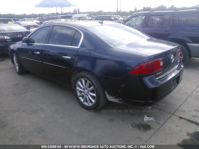 1G4HE57Y98U107416 - 2008 BUICK LUCERNE CXS BLUE photo 3