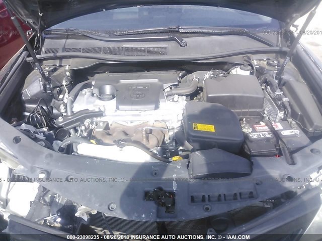 4T1BF1FK6CU607664 - 2012 TOYOTA CAMRY SE/LE/XLE 黑色 照片 10