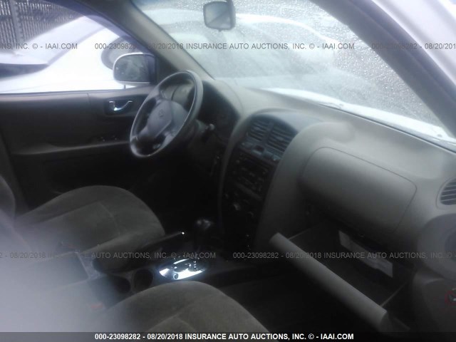 KM8SC13E04U736587 - 2004 HYUNDAI SANTA FE GLS/LX WHITE photo 5