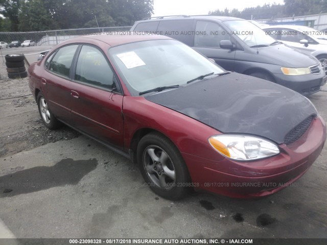 1FAFP53UXYA184263 - 2000 FORD TAURUS SE RED photo 1