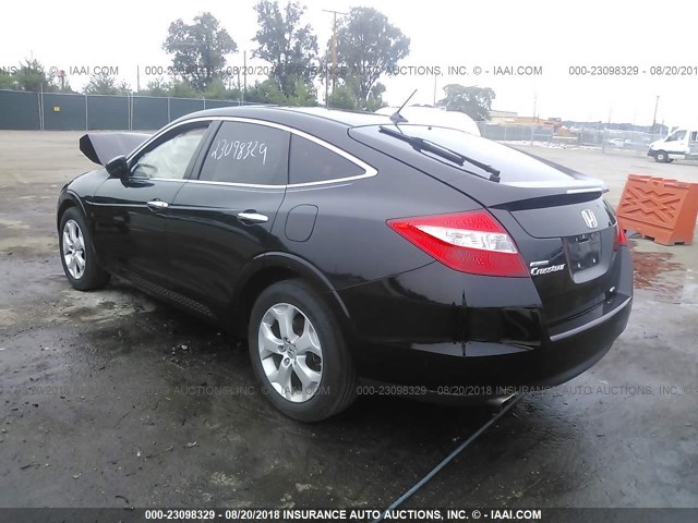 5J6TF2H58BL004848 - 2011 HONDA ACCORD CROSSTOUR EXL BLACK photo 3