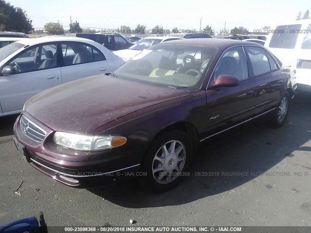 2G4WB52K5W1537150 - 1998 BUICK REGAL LS BURGUNDY photo 2