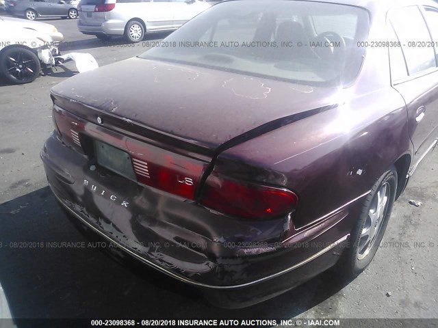 2G4WB52K5W1537150 - 1998 BUICK REGAL LS BURGUNDY photo 6