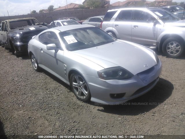 KMHHN65F66U218154 - 2006 HYUNDAI TIBURON GT/SE/GT LIMITED SILVER photo 1