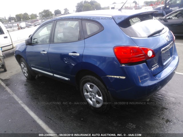 JN8AS5MT0BW152509 - 2011 NISSAN ROGUE S/SV/KROM BLUE photo 3