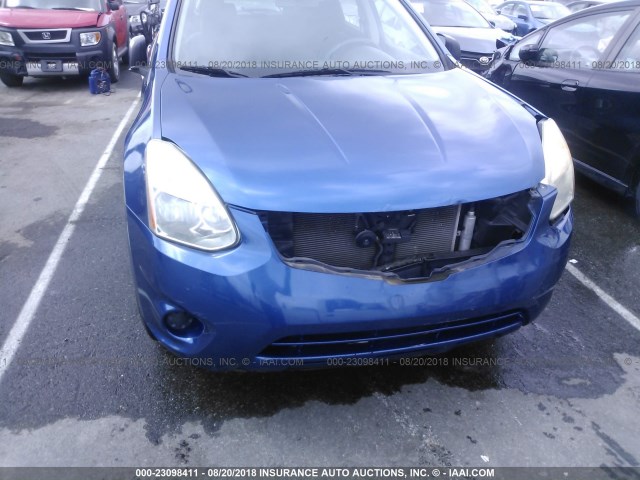 JN8AS5MT0BW152509 - 2011 NISSAN ROGUE S/SV/KROM BLUE photo 6