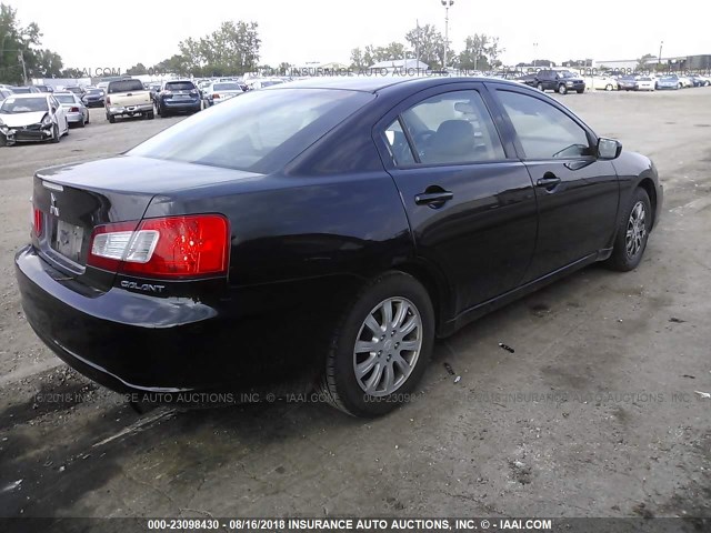 4A32B2FF4BE028283 - 2011 MITSUBISHI GALANT FE BLACK photo 4