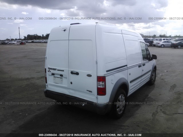 NM0LS7AN4DT148518 - 2013 FORD TRANSIT CONNECT XL WHITE photo 4