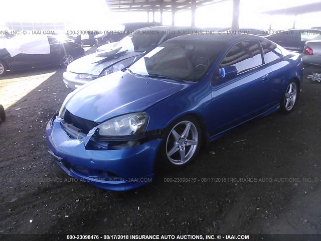 JH4DC53015S005381 - 2005 ACURA RSX TYPE-S BLUE photo 2