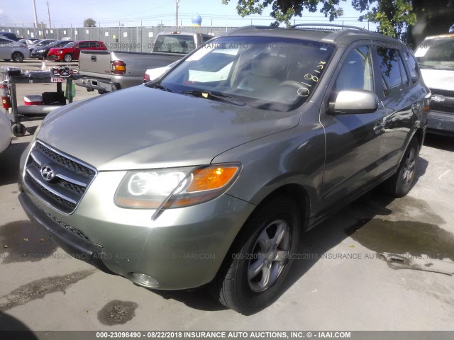 5NMSG13D87H018958 - 2007 HYUNDAI SANTA FE GLS Champagne photo 2