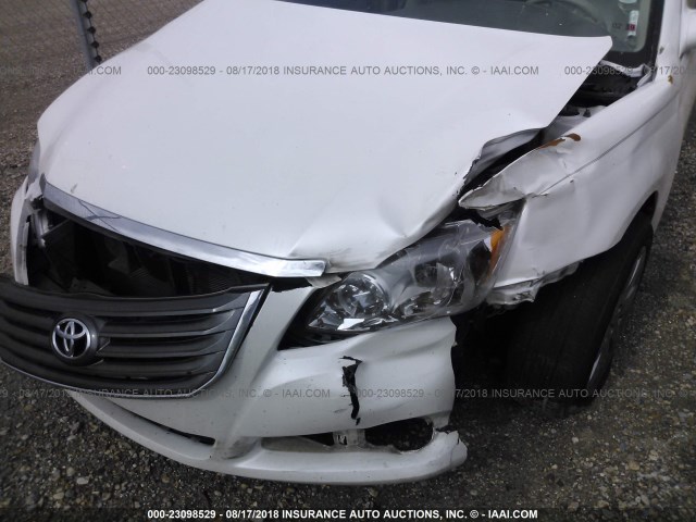 4T1BK3DB7AU354555 - 2010 TOYOTA AVALON XL/XLS/LIMITED WHITE photo 6