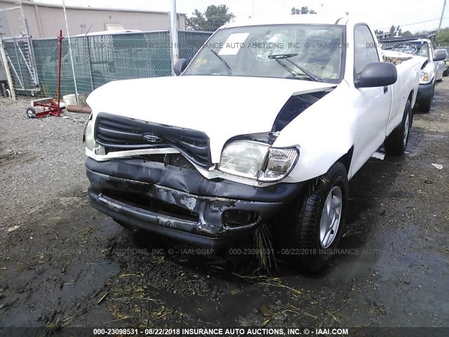 5TBJN32162S273501 - 2002 TOYOTA TUNDRA WHITE photo 6