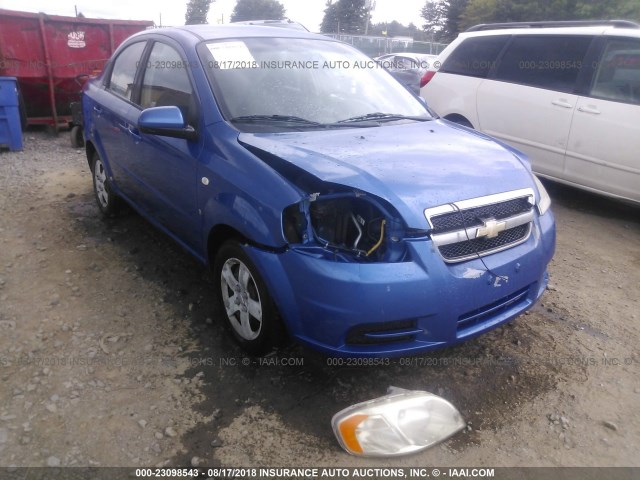 KL1TD56618B006682 - 2008 CHEVROLET AVEO LS BLUE photo 6
