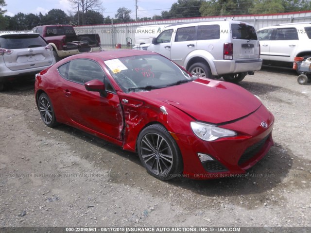 JF1ZNAA15D1718915 - 2013 TOYOTA SCION FR-S RED photo 1
