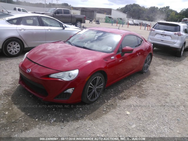 JF1ZNAA15D1718915 - 2013 TOYOTA SCION FR-S RED photo 2