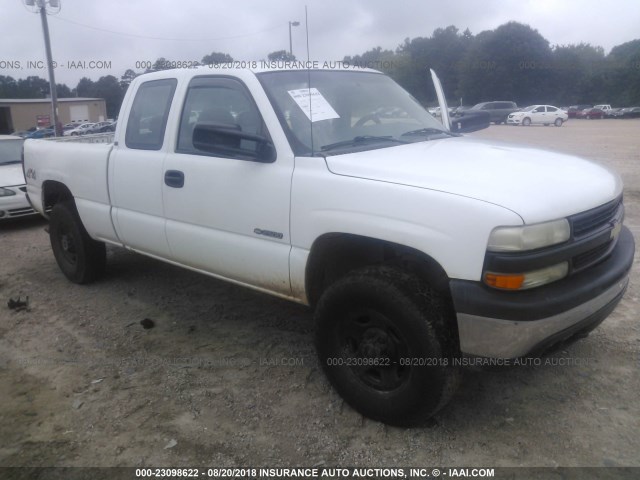 1GCGK29U31Z288037 - 2001 CHEVROLET SILVERADO K2500 WHITE photo 1