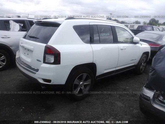 1C4NJDEB5GD707294 - 2016 JEEP COMPASS LATITUDE თეთრი ფოტო 4