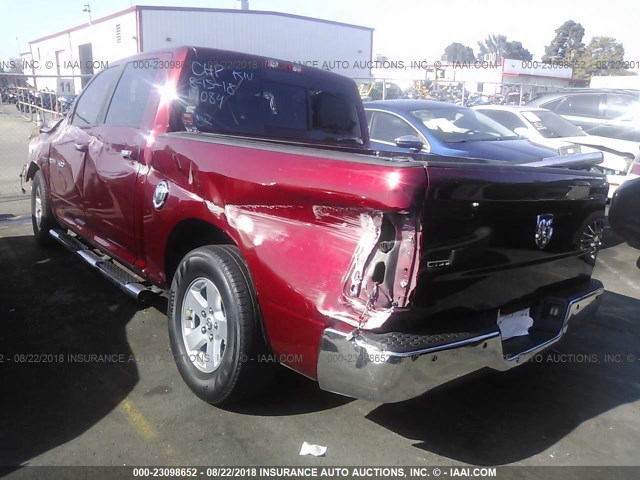 1D7RB1CT6BS541516 - 2011 DODGE RAM 1500 RED photo 3