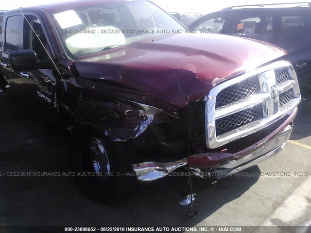 1D7RB1CT6BS541516 - 2011 DODGE RAM 1500 RED photo 6