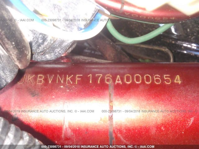 JKBVNKF176A000654 - 2006 KAWASAKI VN1600 F RED photo 10