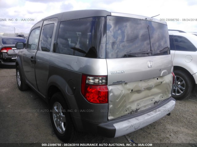 5J6YH28603L026269 - 2003 HONDA ELEMENT EX SILVER photo 3