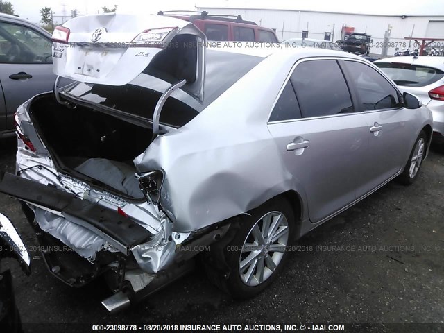 4T4BF1FK6ER358291 - 2014 TOYOTA CAMRY L/SE/LE/XLE 银色 照片 4