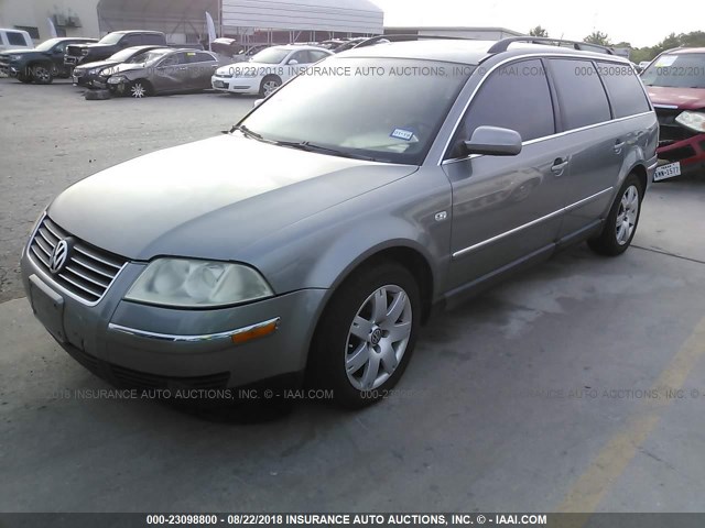 WVWWH63B03E363800 - 2003 VOLKSWAGEN PASSAT GLX GRAY photo 2