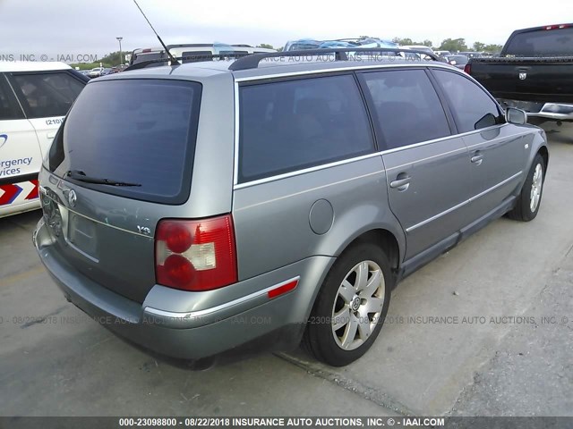 WVWWH63B03E363800 - 2003 VOLKSWAGEN PASSAT GLX GRAY photo 4
