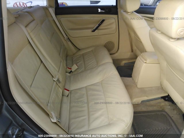 WVWWH63B03E363800 - 2003 VOLKSWAGEN PASSAT GLX GRAY photo 8