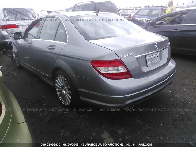 WDDGF81X78F121338 - 2008 MERCEDES-BENZ C 300 4MATIC GRAY photo 3