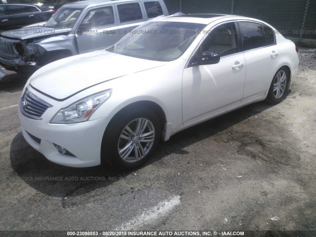 JN1CV6AP8AM201803 - 2010 INFINITI G37 SPORT WHITE photo 2