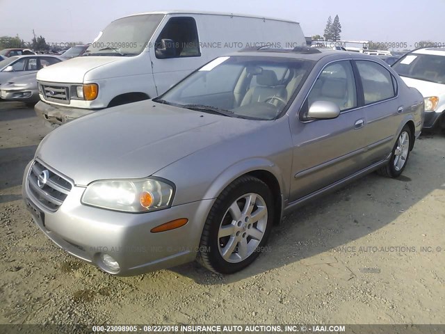 JN1DA31A23T427743 - 2003 NISSAN MAXIMA GLE/SE BEIGE photo 2