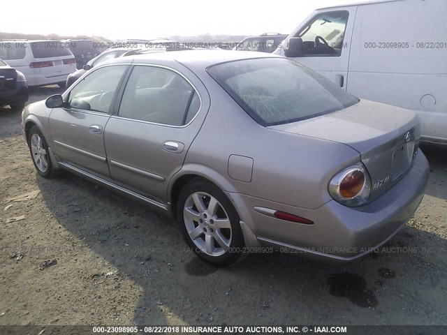 JN1DA31A23T427743 - 2003 NISSAN MAXIMA GLE/SE BEIGE photo 3